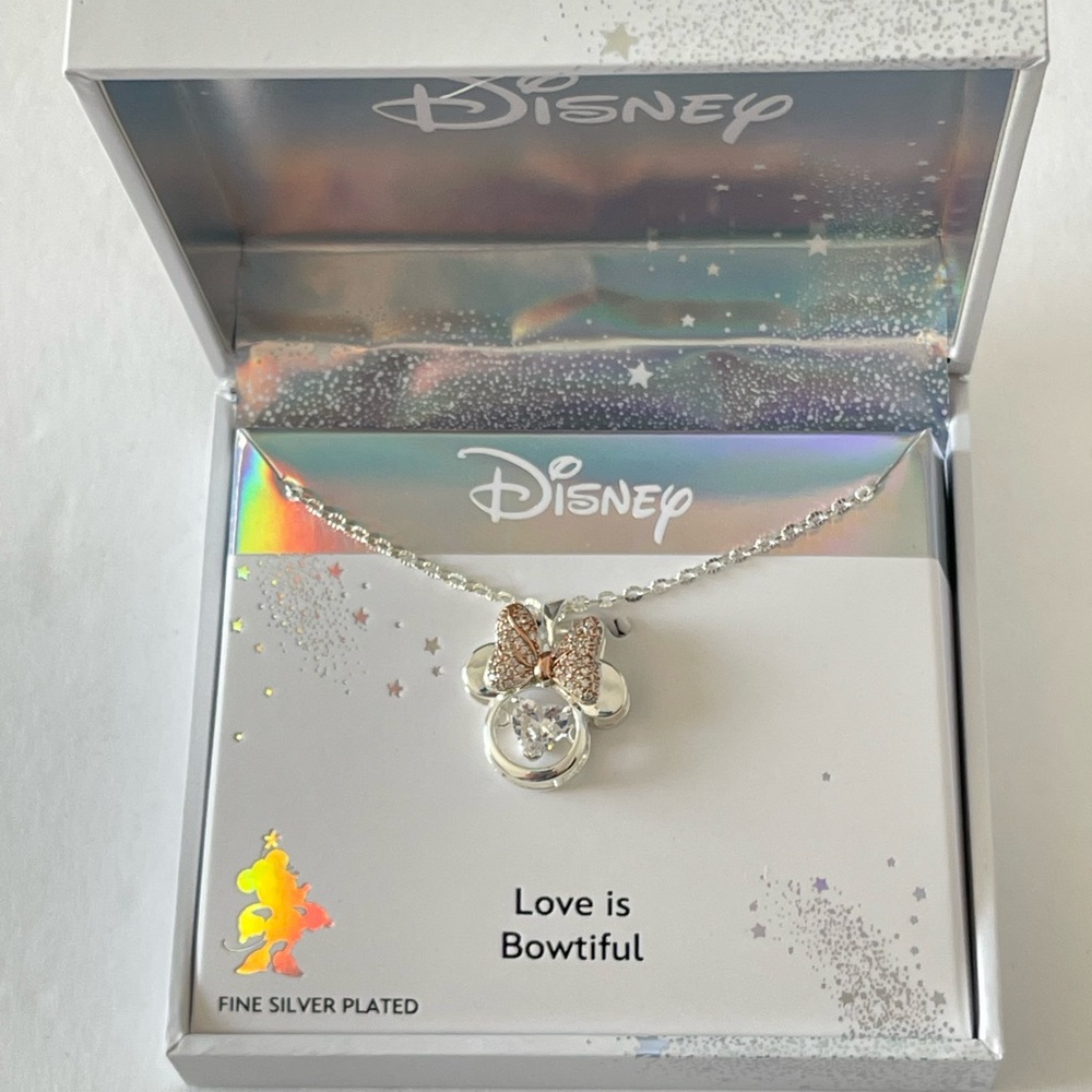 Disney Classics Jewelry | Minnie Mouse Crystal Pendant Necklace - Picture 5 of 10
